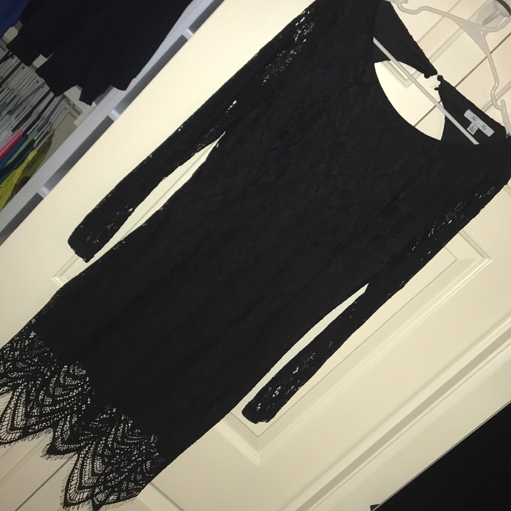 She + Sky Lace Cocktail Dress
